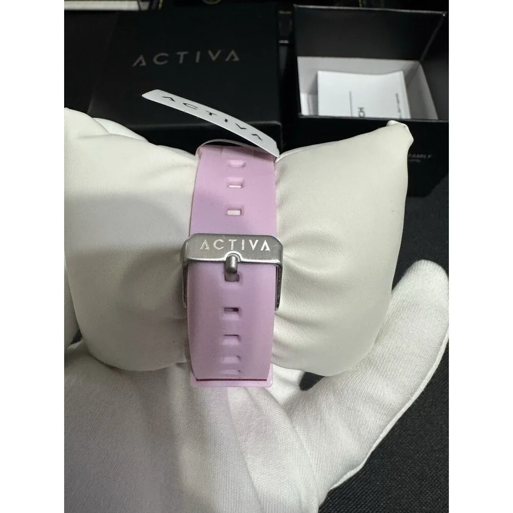 Pink Activa Sports Women's/Kids Digital Quartz Resin Strap Watch 50m WR w/ Box